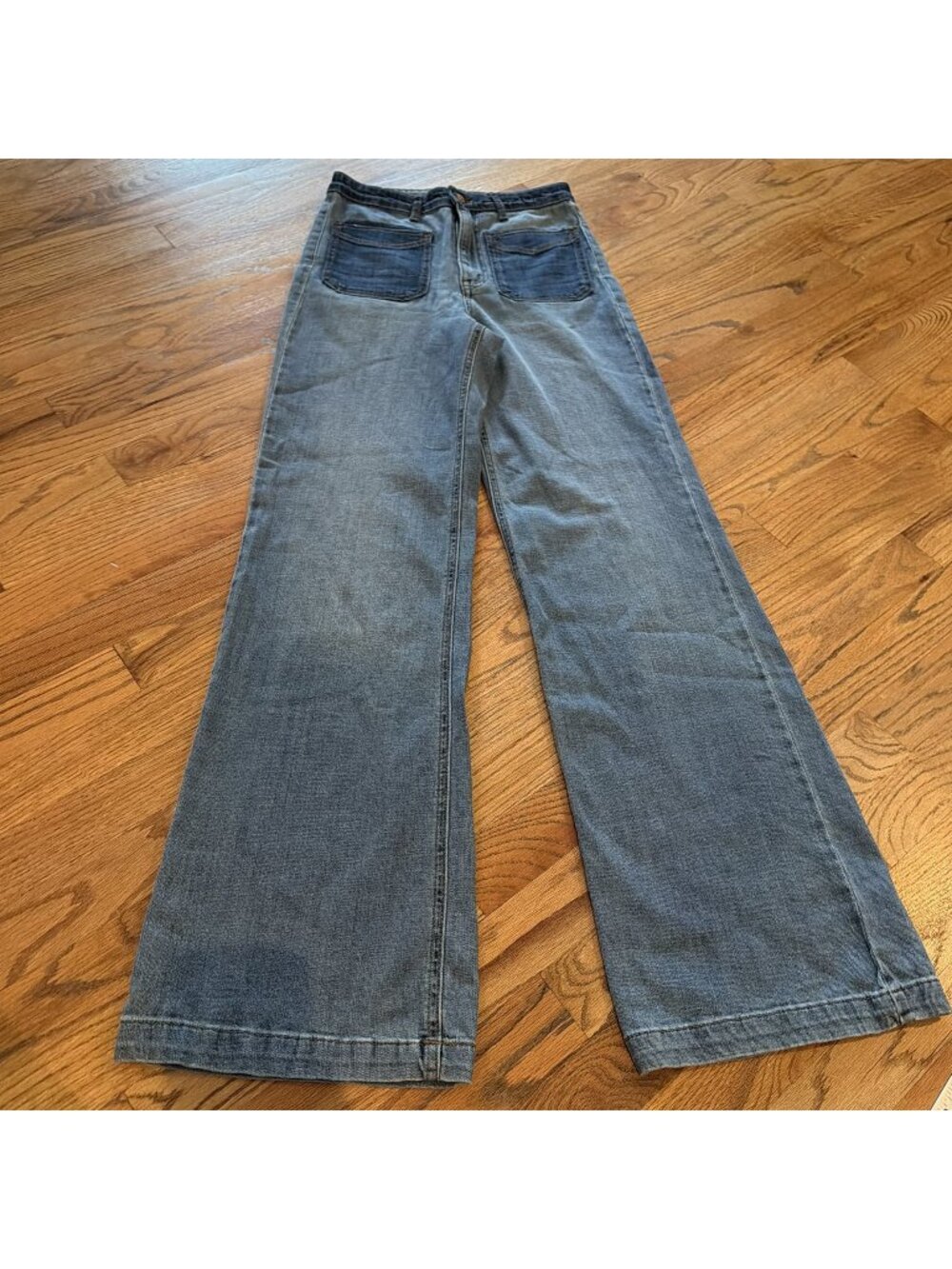 JESSICA SIMPSON WOMENS SIZE 27 TEASE HIGH RISE WIDE LEG JEANS